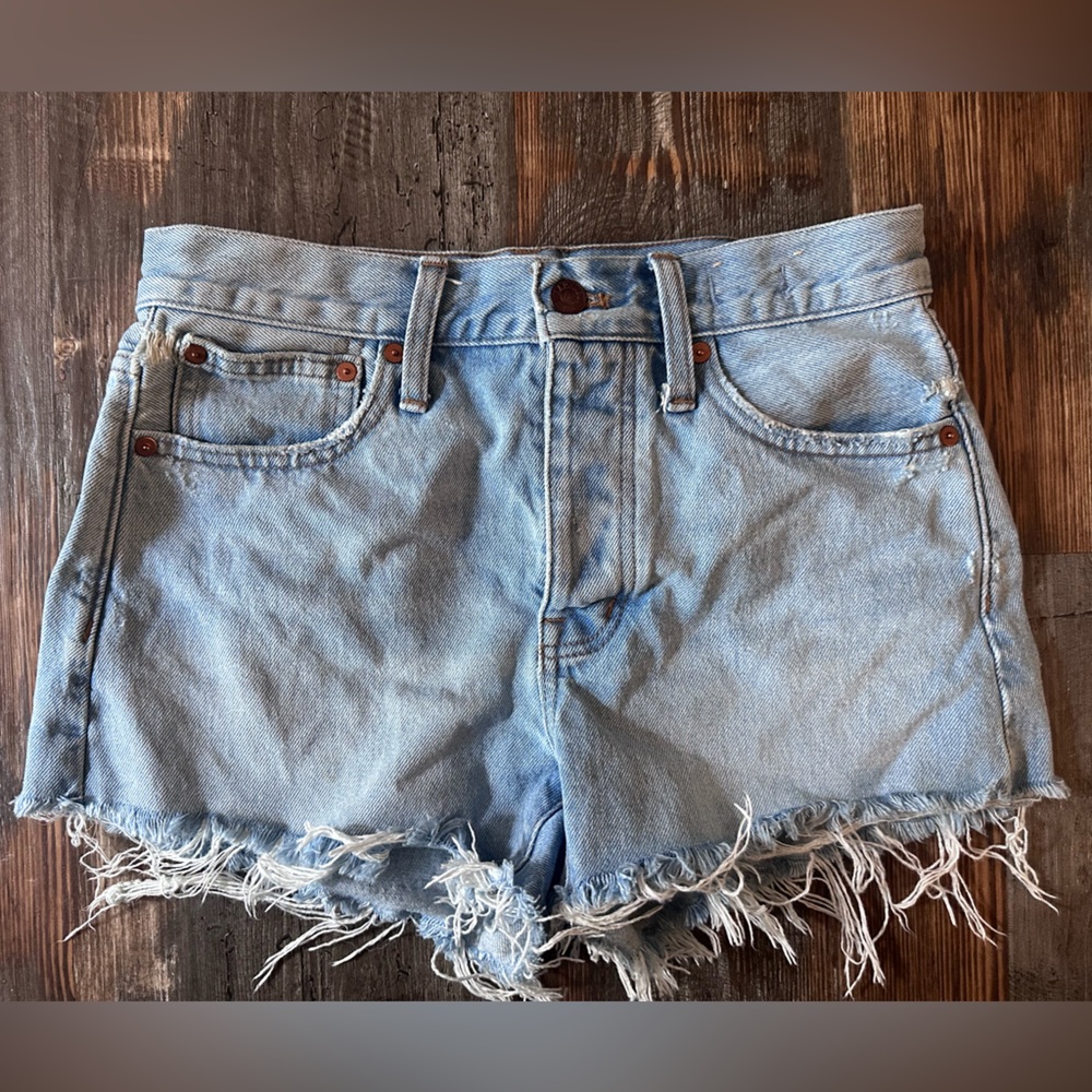 Madewell Light Blue Denim Shorts